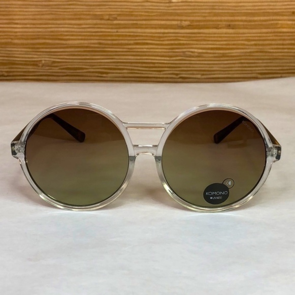 KOMONO Coco Clear/Tortoise Sunglasses (NEW) - Picture 4 of 12